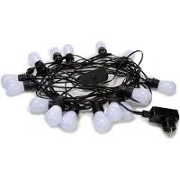 TOOL LAND Tuya Led - 15 M - 15 Lampes Blanches - Càble Noir - Smart