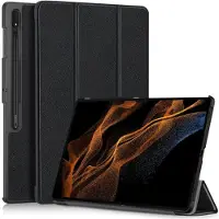 Cover-Discount Galaxy Tab S9 Ultra - Étui Smart Tri-fold noir (Samsung Galaxy Tab S9 Ultra), Étui pour tablette, Noir