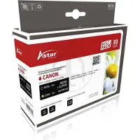 Astar AS70751 CANON PG575XL/CL576XL Encre (2) blk-col rebuilt 400/300pages