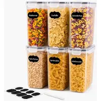 Merkloos Omgoods - Coffret de 6 boîtes de rangement étanches à l'air et à l'humidité - 4 litres par boîte