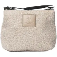 Marc Ellis Sac à main pour femmes, en polyester, fermeture éclair, couleur taupe, gris, noir, dimensions : 14 x 21 cm