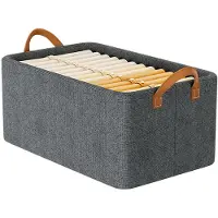 Merkloos Boîtes de rangement 26L - Pliables - Organisateur de vêtements - Structure en acier - Matériau durable - Solution de rangement multifonctionnelle - Boîtes de rangement
