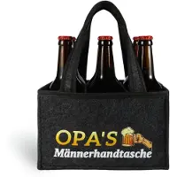 Sonstiges Porte-bouteilles en feutre pour 6 bouteilles, dimensions 24x15x15 cm, idéal comme cadeau pour un grand-père