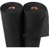 Merkloos Elzusha - Tissu agricole textile, géotextile de protection des cultures, couleur noire, 50 g/m², dimensions : 60 m x 3,2 m