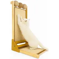 Merkloos Elzusha - Arbre à chat en bois avec aire de jeux