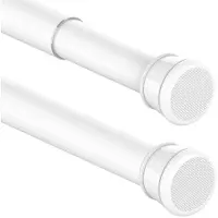 OEM Tige télescopique, longueur réglable de 85 à 230 cm, couleur blanche