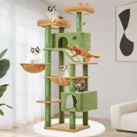 Merkloos Grand arbre à chat avec plusieurs plateformes de repos et des griffoirs