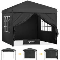 Merkloos Pavillon pop-up étanche avec parois latérales