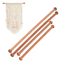 Markenlos Porte-vêtements en bois, diamètre 9/12 pouces - Lot de 4, avec une construction robuste