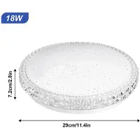StarTech.com Plafonnier - Luminaire de plafond rond - 18 W - Montage en saillie partielle - 220 V AC - Non dimmable - Lot de 5
