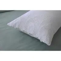 Sonstiges Housses de coussin en dentelle Battenburg, lot de 2, blanches, 100% coton, 50x75 cm