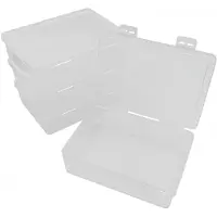 Merkloos Lot de 4 boîtes de rangement empilables avec couvercle