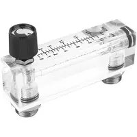 Markenlos Débitmètre de gaz Paneltyp LZM-6T - Débitmètre en acrylique - Panneau en plexiglas - Réglable - 1 ~ 10 LPM