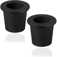Merkloos Stabilisateur en forme de coin pour parasol, 2 pièces, pour tables avec trou pour parasol de 5 à 6 cm de diamètre, couleur noire, pour l'extérieur