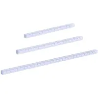 Markenlos Règle de mesure carrée en acrylique, composée de 3 parties – Idéale pour les ingénieurs en génie mécanique – Mesures précises