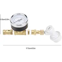 Markenlos Soupape de décharge réglable de 0 à 15 psi pour bière - Régulateur de CO2 avec manomètre et connecteur à verrouillage rapide