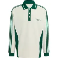 Adidas Originals T-Shirt 'POLO LS M' vert / blanc