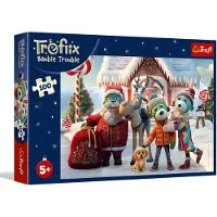 Trefl Puzzle 100 pièces : Mikołaj et le renne au secours -