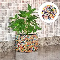 Markenlos Morceaux de céramique colorés et irréguliers - 200g pour la décoration créative