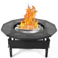 StarTech.com Table de support pour foyer - Bordure pour foyer - Pour foyers de moins de 68 cm - Portable - En métal - Pour terrasse