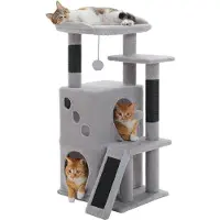 Merkloos Elzusha - Griffoir pour chats avec grottes et jouets, 88 cm