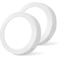 Aigostar , plafonnier LED 12W, 6500K, luminosité 1350LM, diamètre 17,4 cm, lot de 2 – 12W, 6500K, mode B