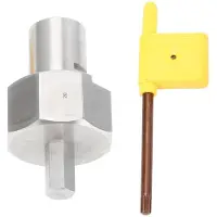 Markenlos Outil de création de rainures Lochfase de Bench Dog - Acier inoxydable - Embout hexagonal de 9 mm - Pour les trous de fixation de 20 mm