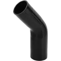 Merkloos Tuyau en silicone 150 mm - Noir - Diamètre intérieur 70-80 mm - Angle de 45 degrés - Structure multicouche tissée - Résistant aux hautes températures - Tuyau de refroidissement