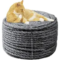 Merkloos Corde en sisal de 6 mm, fibre naturelle de sisal, longueur 10 mètres, solide et durable, idéale pour les arbres à chat