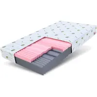 FDM Matelas 140x200 cm, fermeté H3/H4, hauteur 14 cm, matelas en mousse à mémoire de forme, mousse HR