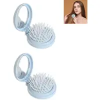 OEM Mini-Kam – Pliable – Bleu, 7 x 6,5 cm – Avec miroir – Agrafe pour bureau