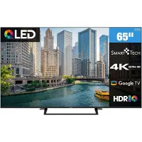 Smart Tech 65QG06K, téléviseur QLED 65 pouces avec Google TV - Téléviseur intelligent HDR avec résolution 4K UHD et Bluetooth (modèle 2026)