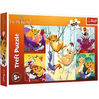 Trefl puzzle 100 pièces Brave Roi Lion Disney 16478