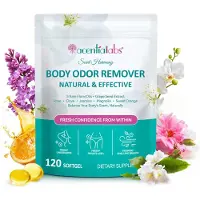 P-Beauty Anti-odeurs naturelles, élimine les odeurs intimes, déodorant interne, à base d'huiles essentielles, 120 gélules souples