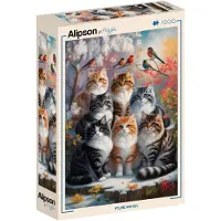 Alipson Puzzle ALIPSON - Puzzle "Chat d'hiver", 1000 pièces