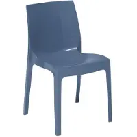 GRAND SOLEIL Ice Chaises de cuisine et de bar empilables en polypropylène - Bleu
