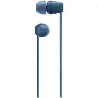 Sony WI-C100 (Pas de réduction du bruit, 25 h, Sans fil), Écouteurs, Bleu