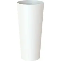 OEM Grand pot de fleurs Großzinken, 80 cm, blanc - Un accessoire de jardin élégant et moderne