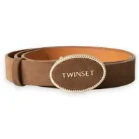 Twinset pour femme. 262TO5280 Ceinture logo beige (M), Marron, Casuel, Synthétique