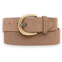 Twinset pour femme. 262TO5630 Ceinture en daim avec logo marron (L), Beige, Casuel, Cuir