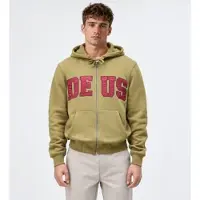 Deus Ex Machina pour homme. D263MZH345 Sweat à capuche zippé Victory Lap vert (XL), Casuel, Coton Recyclé