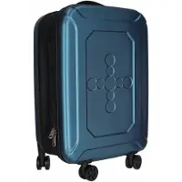 Northio Valise de voyage pliable à roulettes en ABS – Bleue