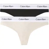 Calvin Klein Underwear String beige chiné / noir / blanc