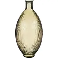 Mica Decorations Vase bouteille Firenza - H59 x Ø29 cm - Verre recyclé - Marron clair