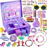 Sonstiges Calendrier de l'Avent 2024 Fille Noël Compte à rebours Licorne Cadeaux 24 jours pour Noël