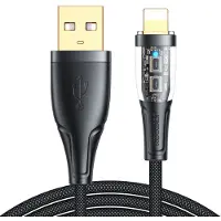 JOYROOM S-UL012A3 2.4A USB-A vers Lightning Câble de recharge rapide à alimentation intelligente 1.2m-Black (1.20 m, USB 2.0)