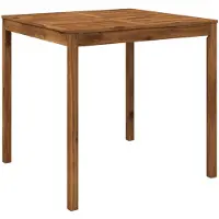 Syfax Table de jardin en bois massif d'acacia, dimensions : 110 x 108,5 x 105 cm