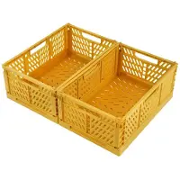 Merkloos Omgoods - Coffret de 2 boîtes de rangement pliables avec poignées