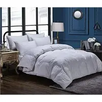 Merkloos Couette en duvet de luxe, garnie de plumes d'oie et dotée de propriétés anti-allergiques