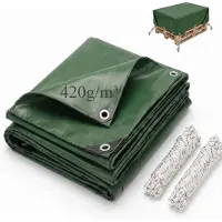Merkloos Elzusha - Bâche de protection imperméable de 2x3 mètres, avec protection UV et œillets